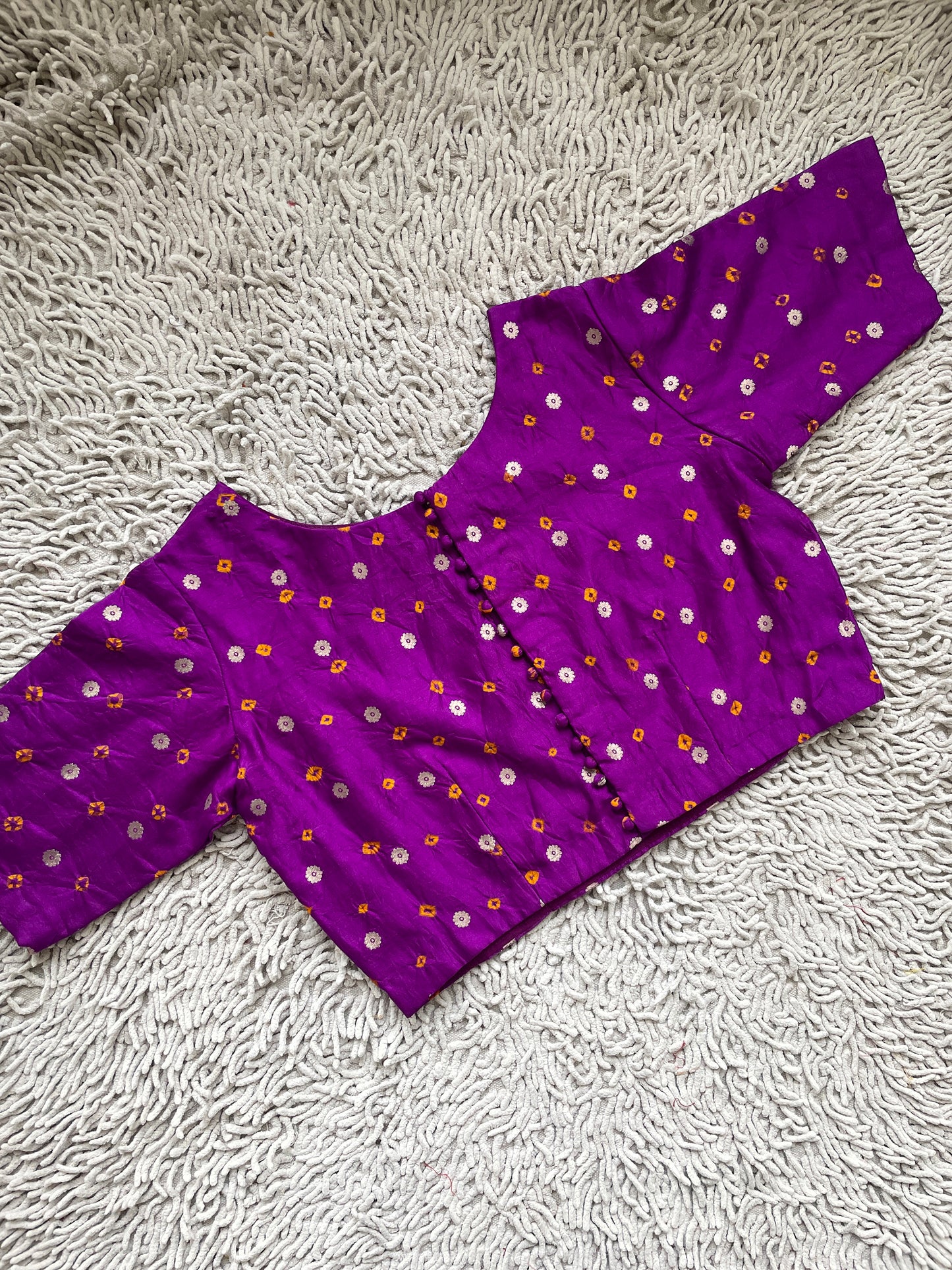 Purple Tie-Dye Blouse