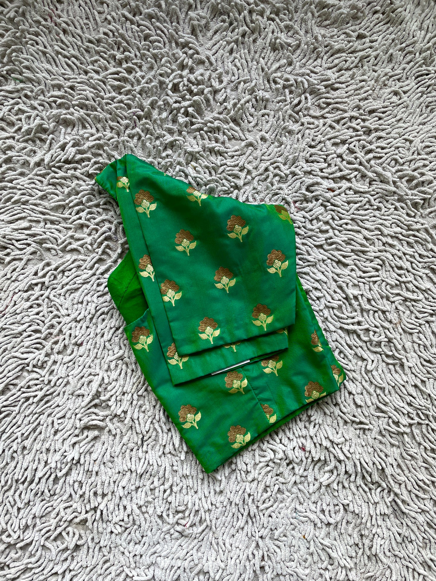 Handloom Green Blouse