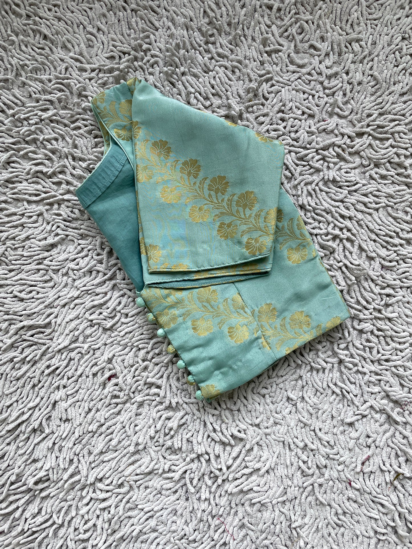 Handloom Pale Green Blouse