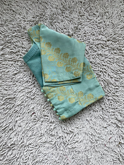 Handloom Pale Green Blouse
