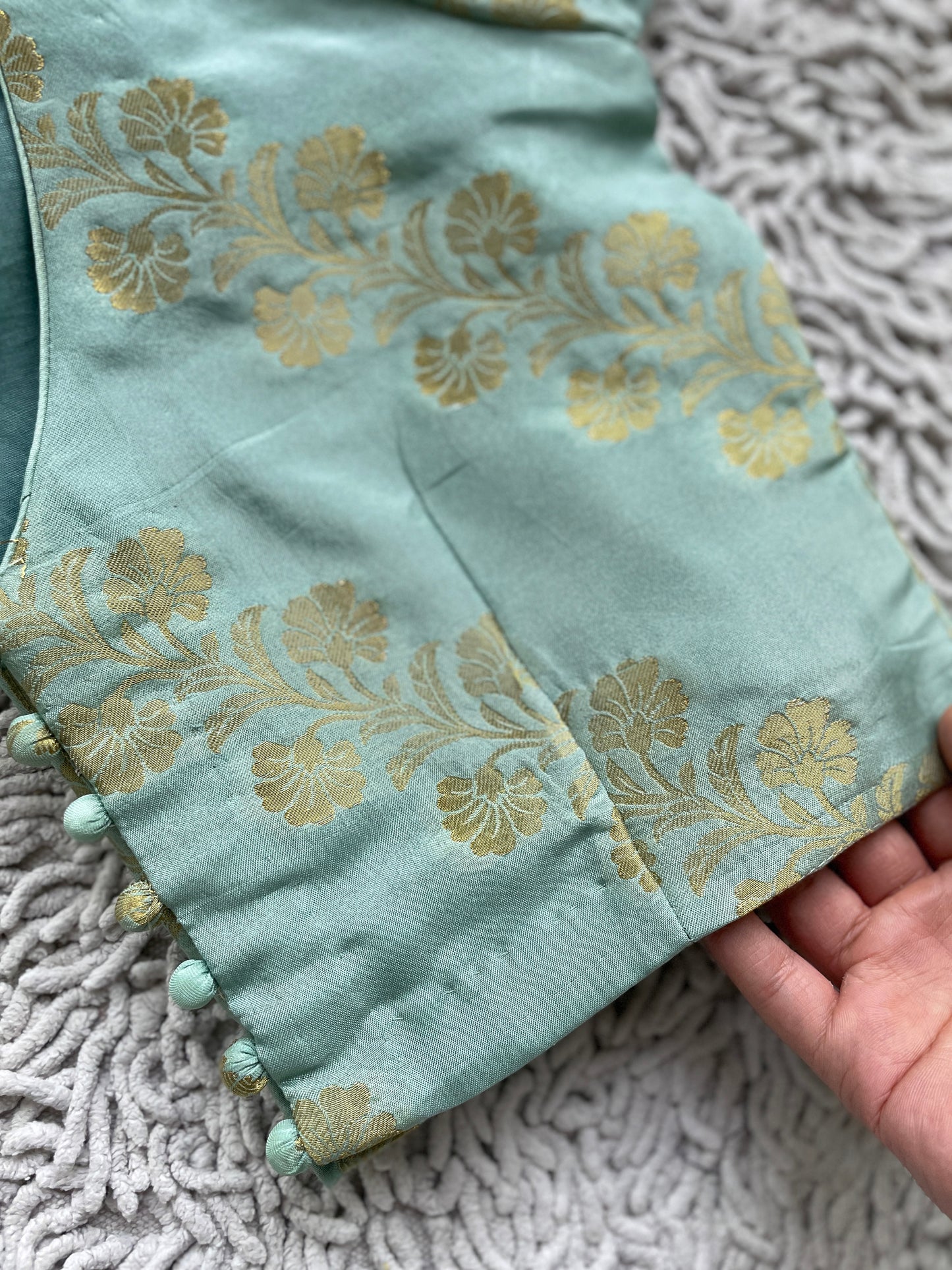 Handloom Pale Green Blouse