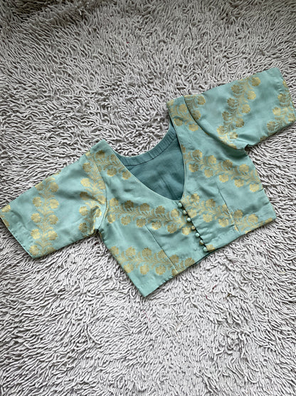 Handloom Pale Green Blouse