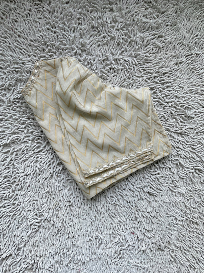 Chanderi Hand Embroidered Blouse