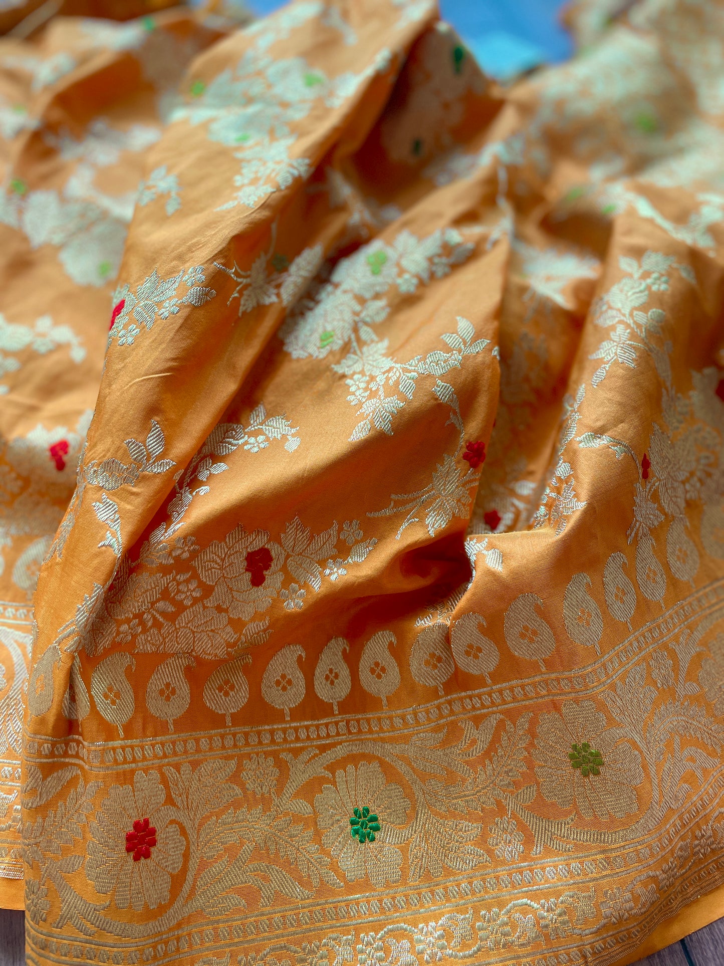 Katan Kadhua Mustard Dupatta