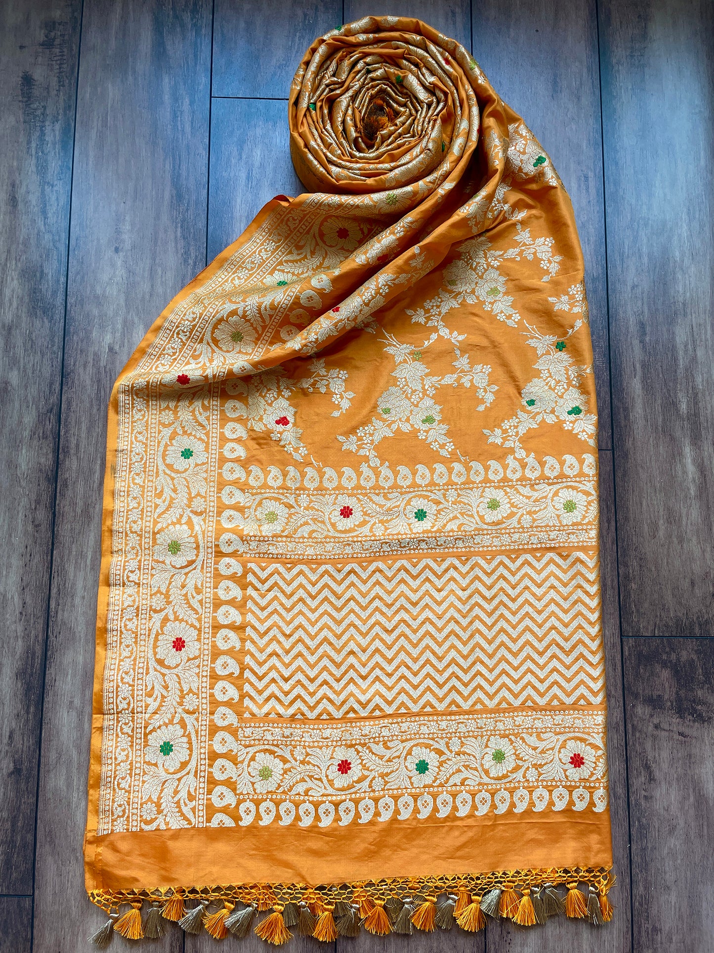 Katan Kadhua Mustard Dupatta