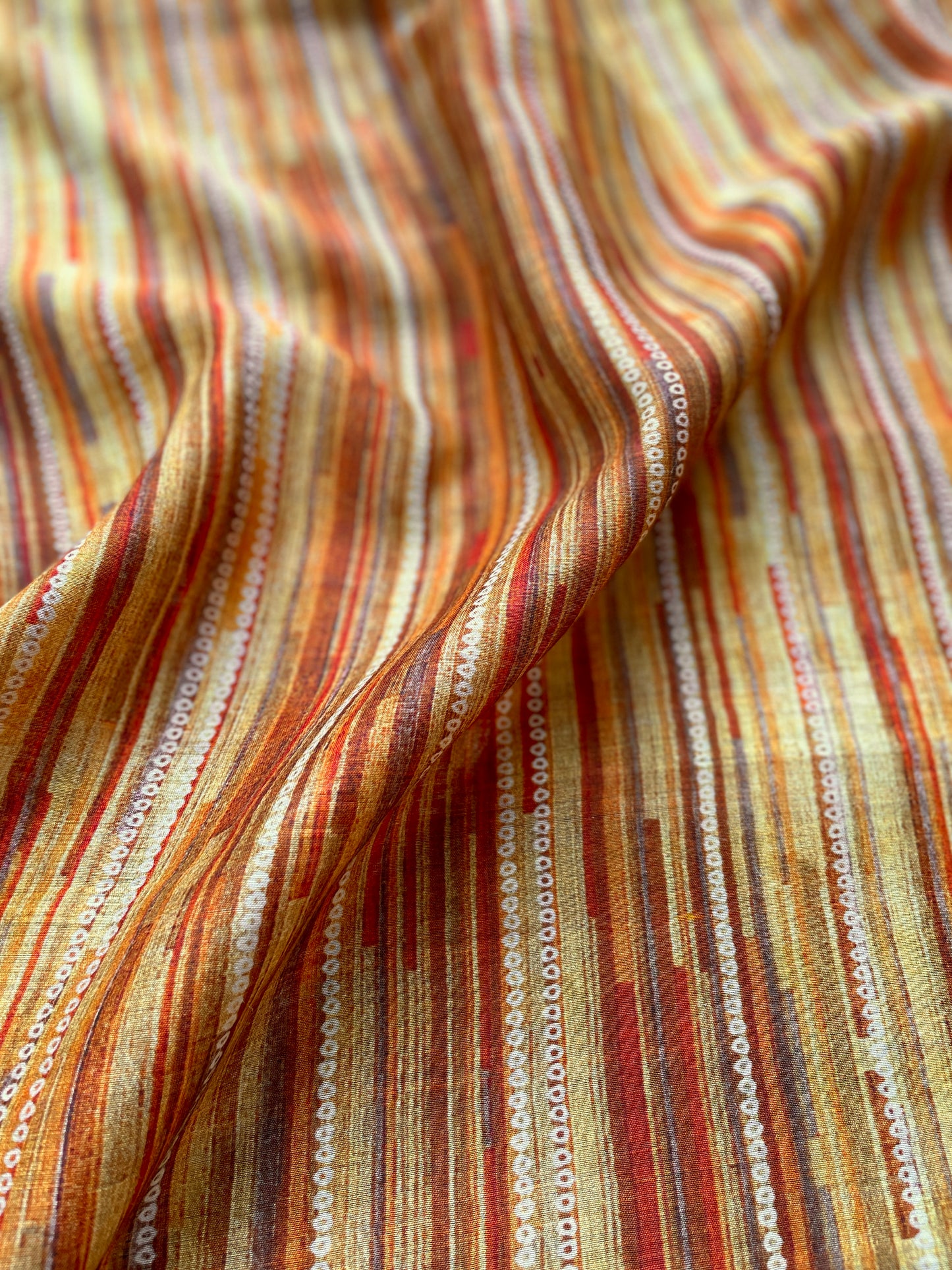 Moonga Stripes Yellow Fabric