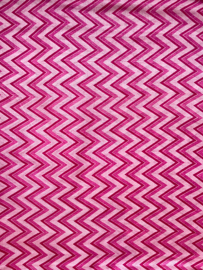 Pink Zig Zag Fabric