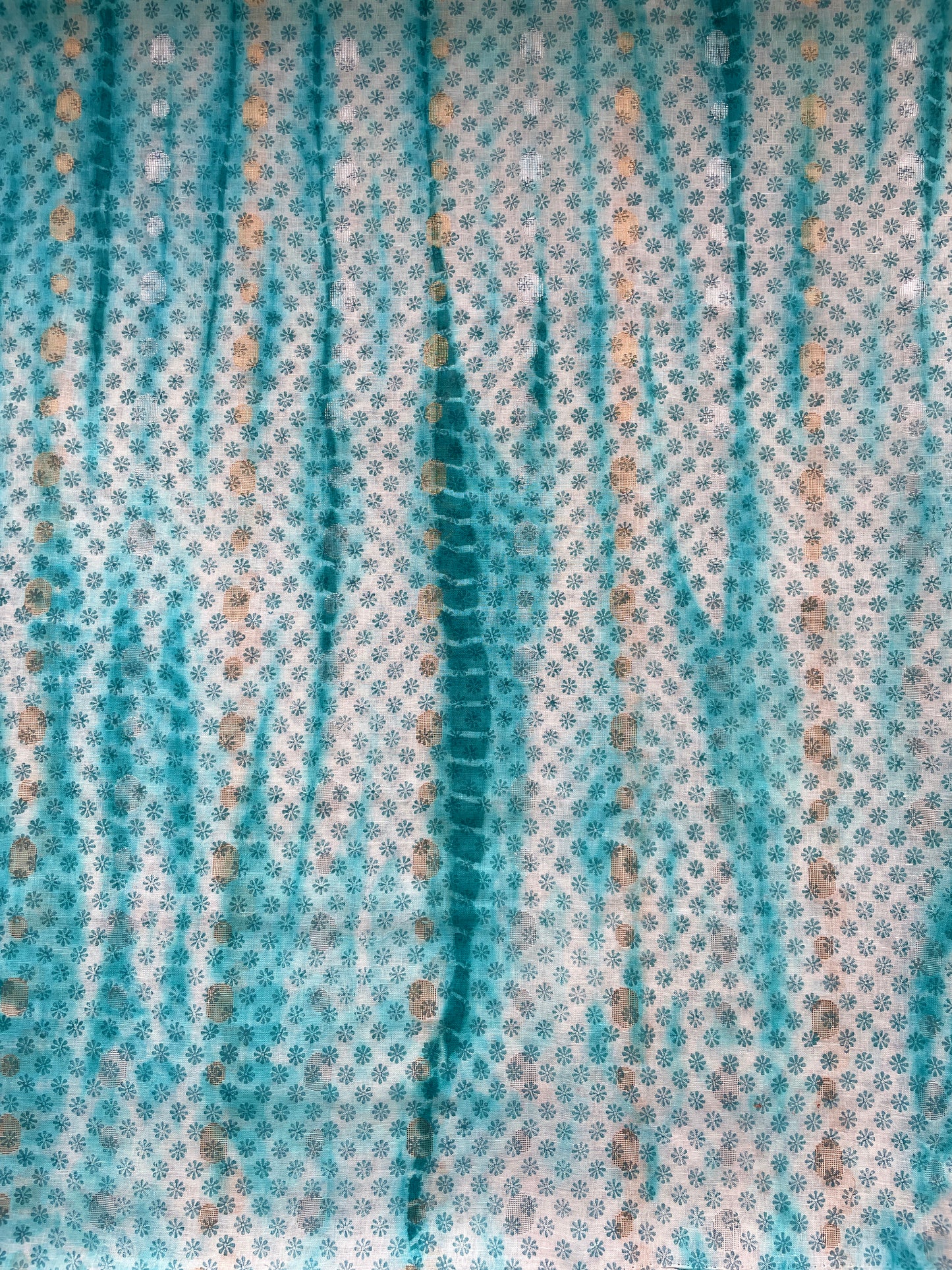Linen Blue Shaded Fabric