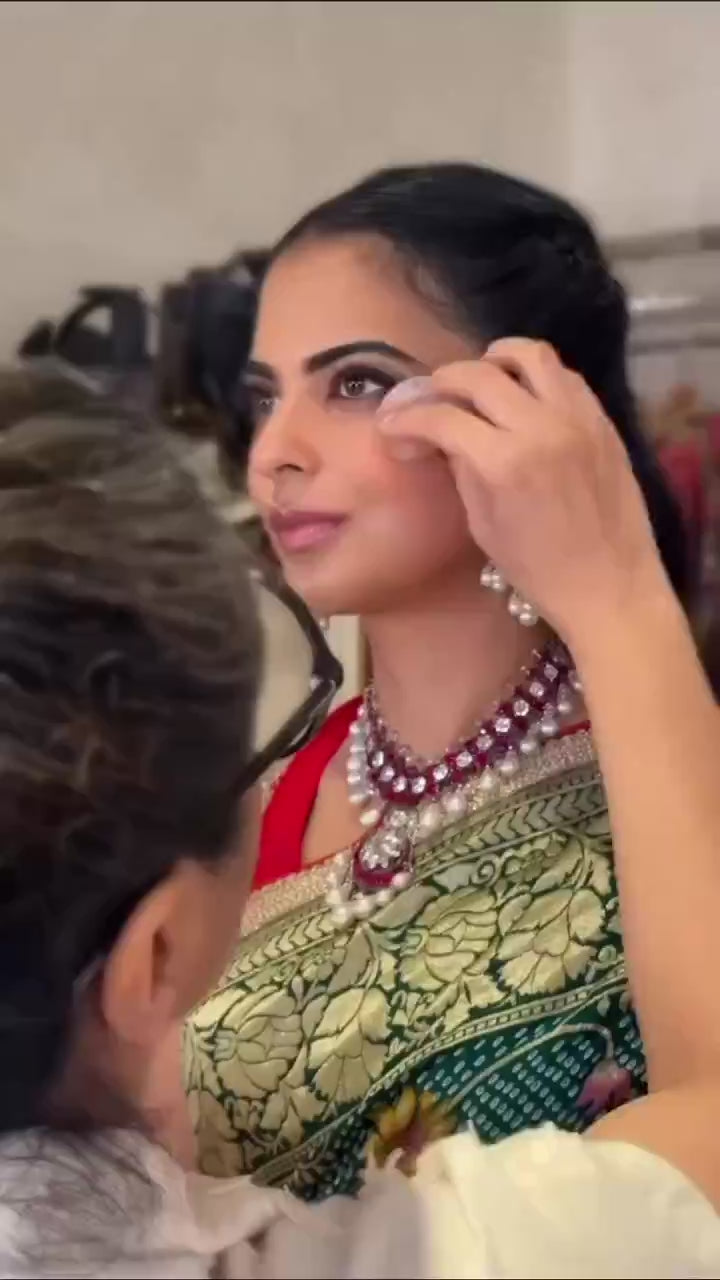 Georgette Figure Meenakari Jaal Mustard Bandhej Saree
