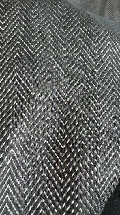 Katan Black Brocade Fabric