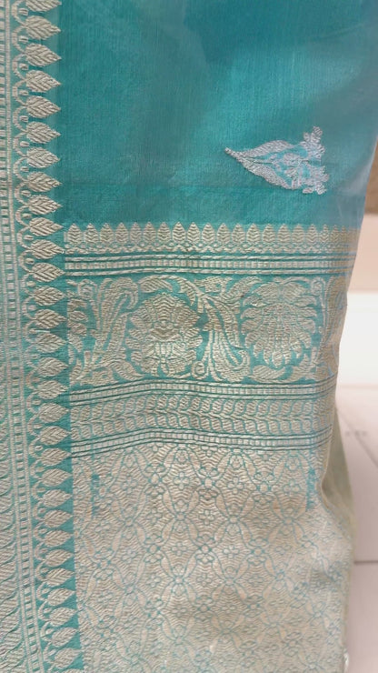 Kora Kadhua Firozi Saree