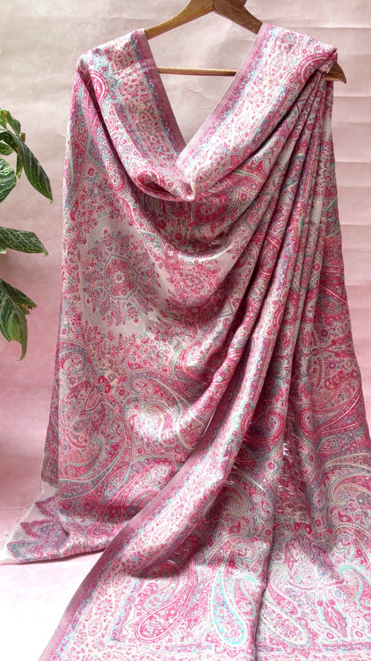 Moonga Pashmina Baby Pink Dupatta