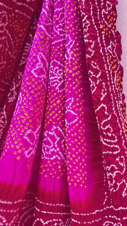 Gajji Rani-Red Intricate Bandhej Dupatta