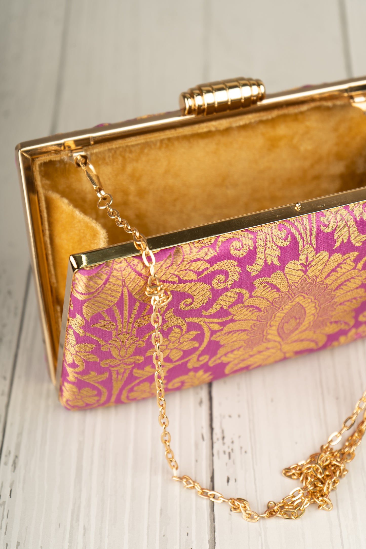 Purple Jamawar Clutch