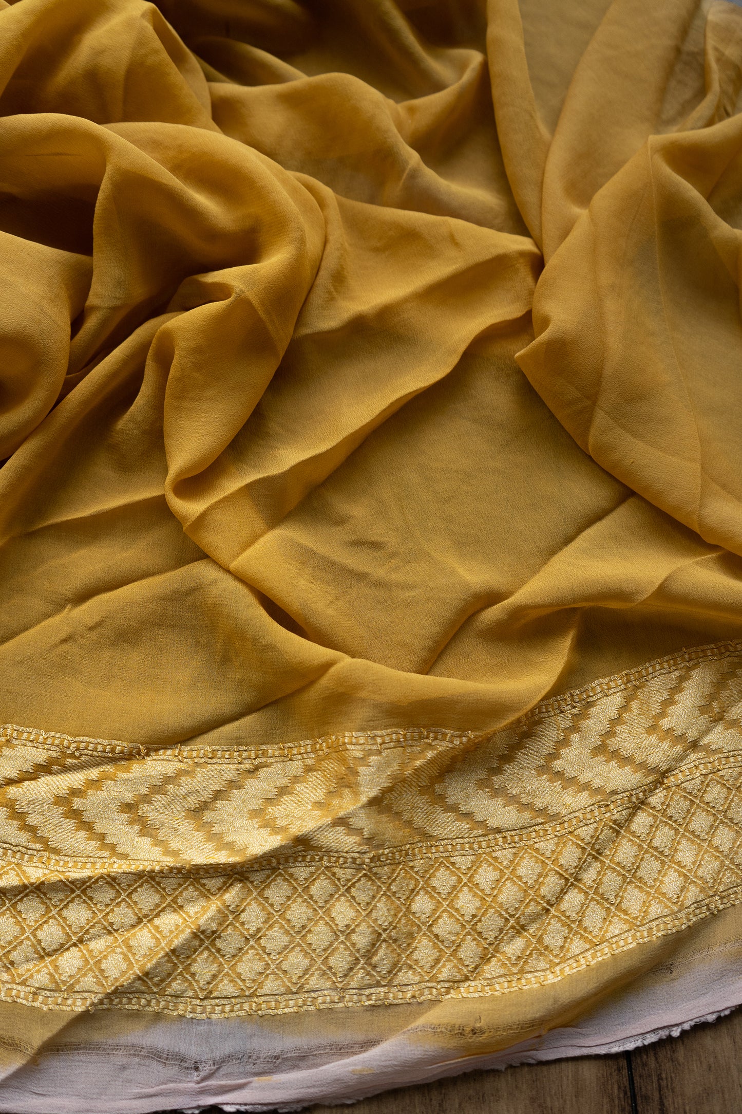 Handloom Khaddi Morphe Saree