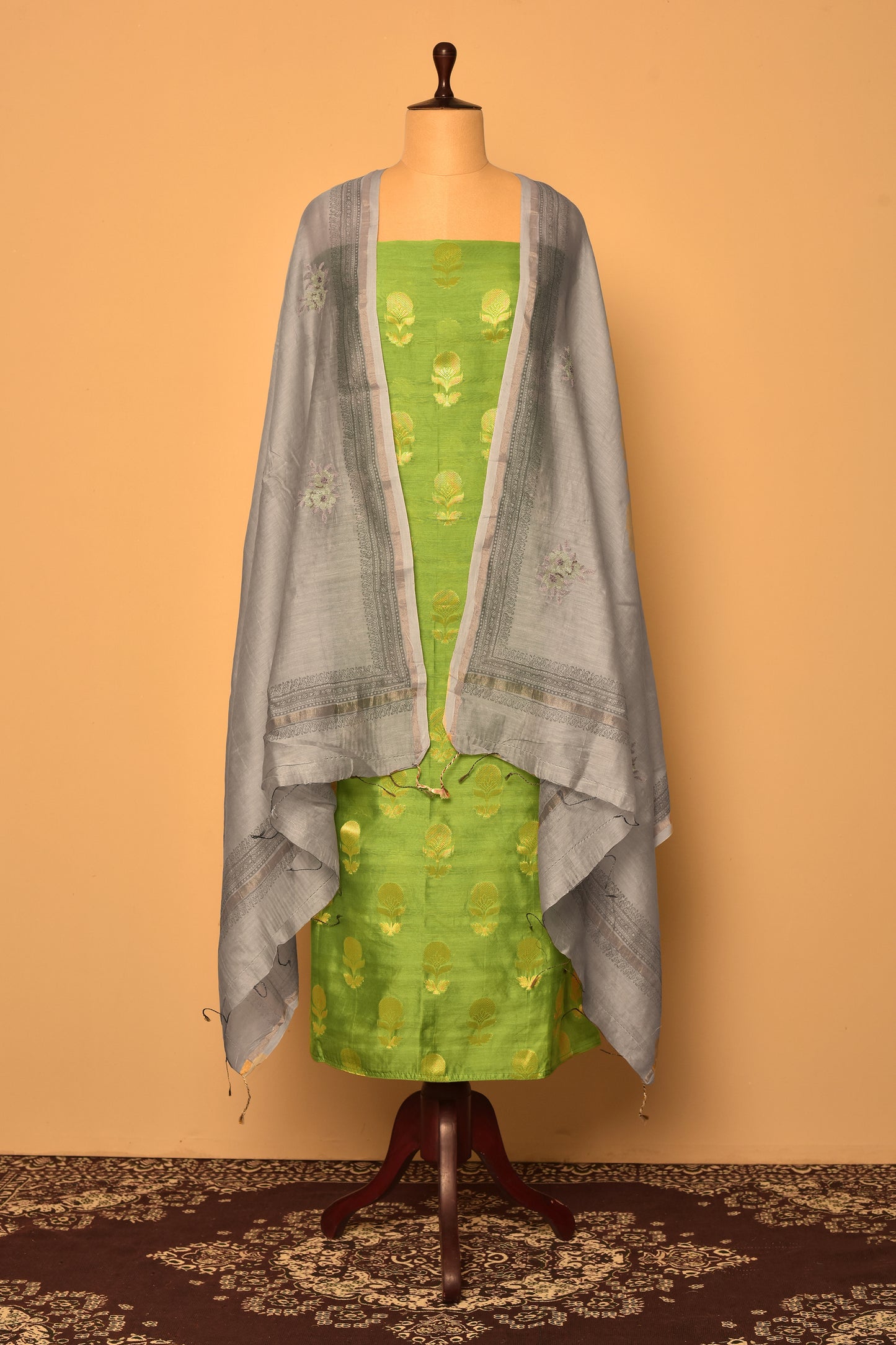 Handloom Green-Grey Set