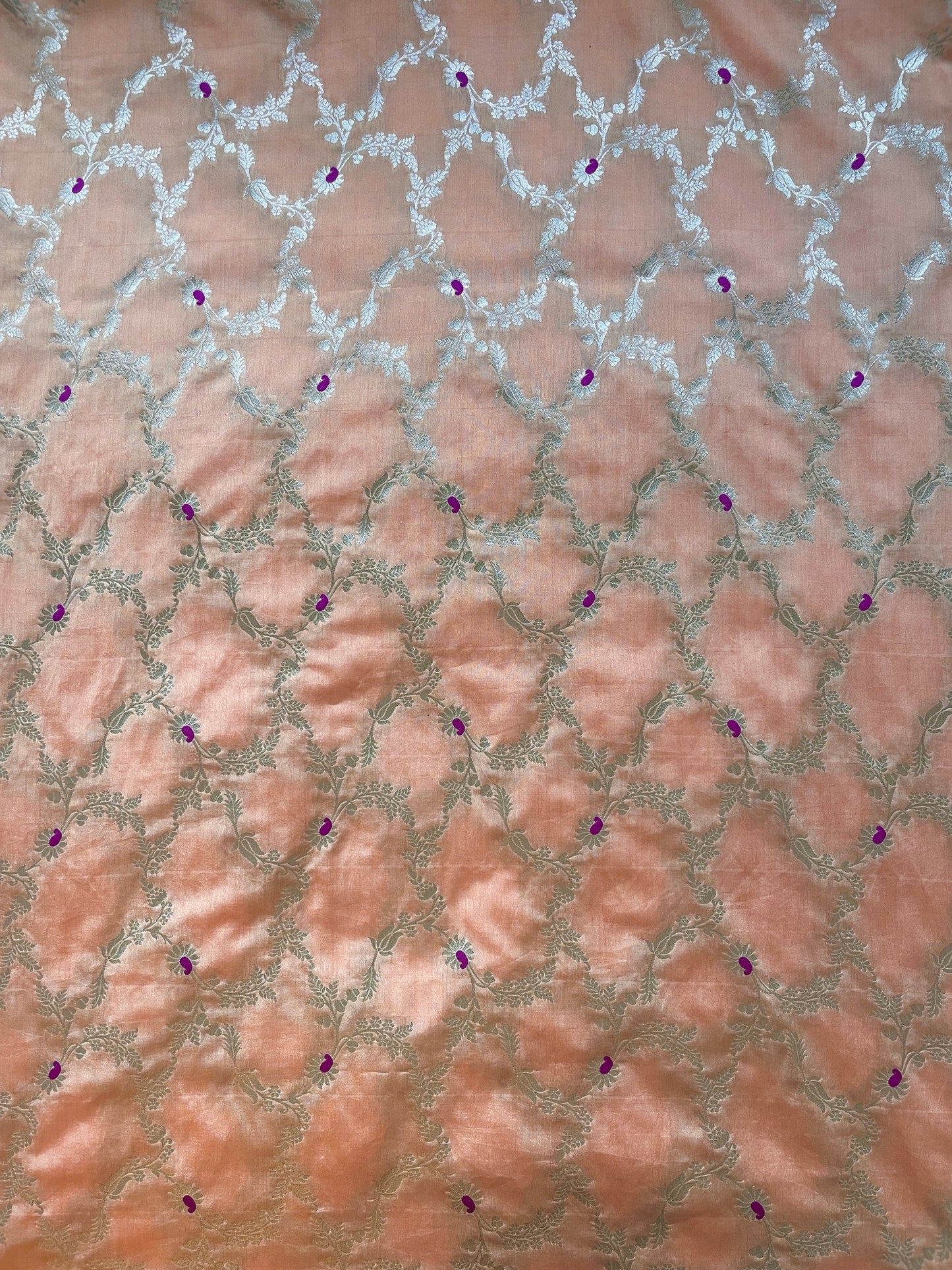 Mulberry Purple Meenakari Fabric