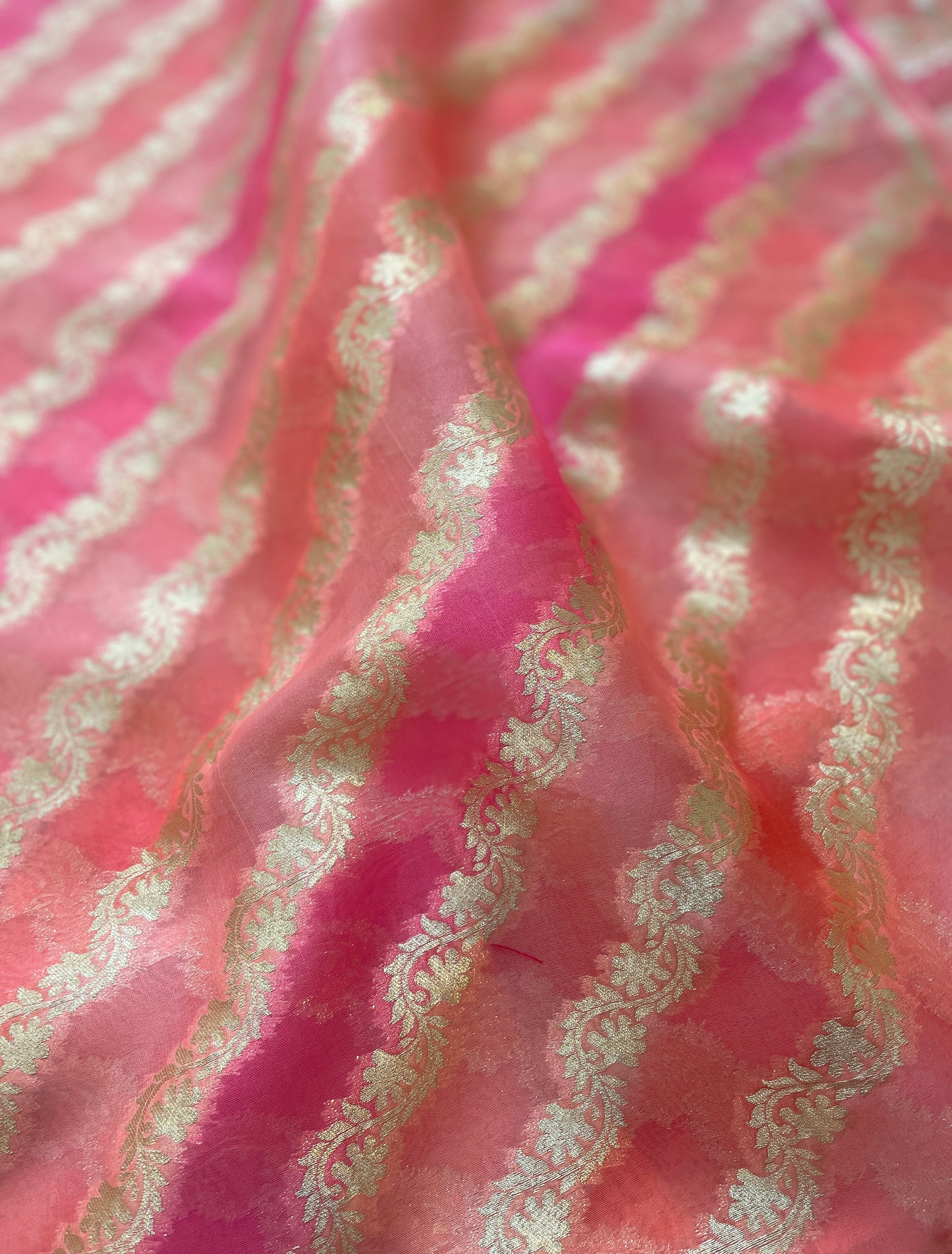 Kora Rangkat Shades Of Pink Fabric