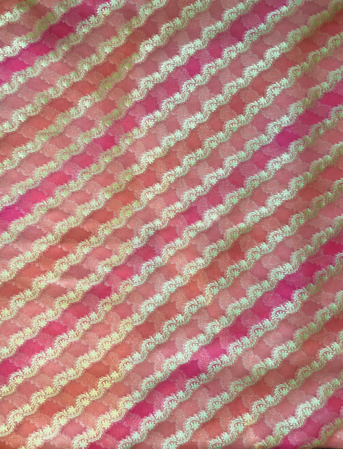 Kora Rangkat Shades Of Pink Fabric