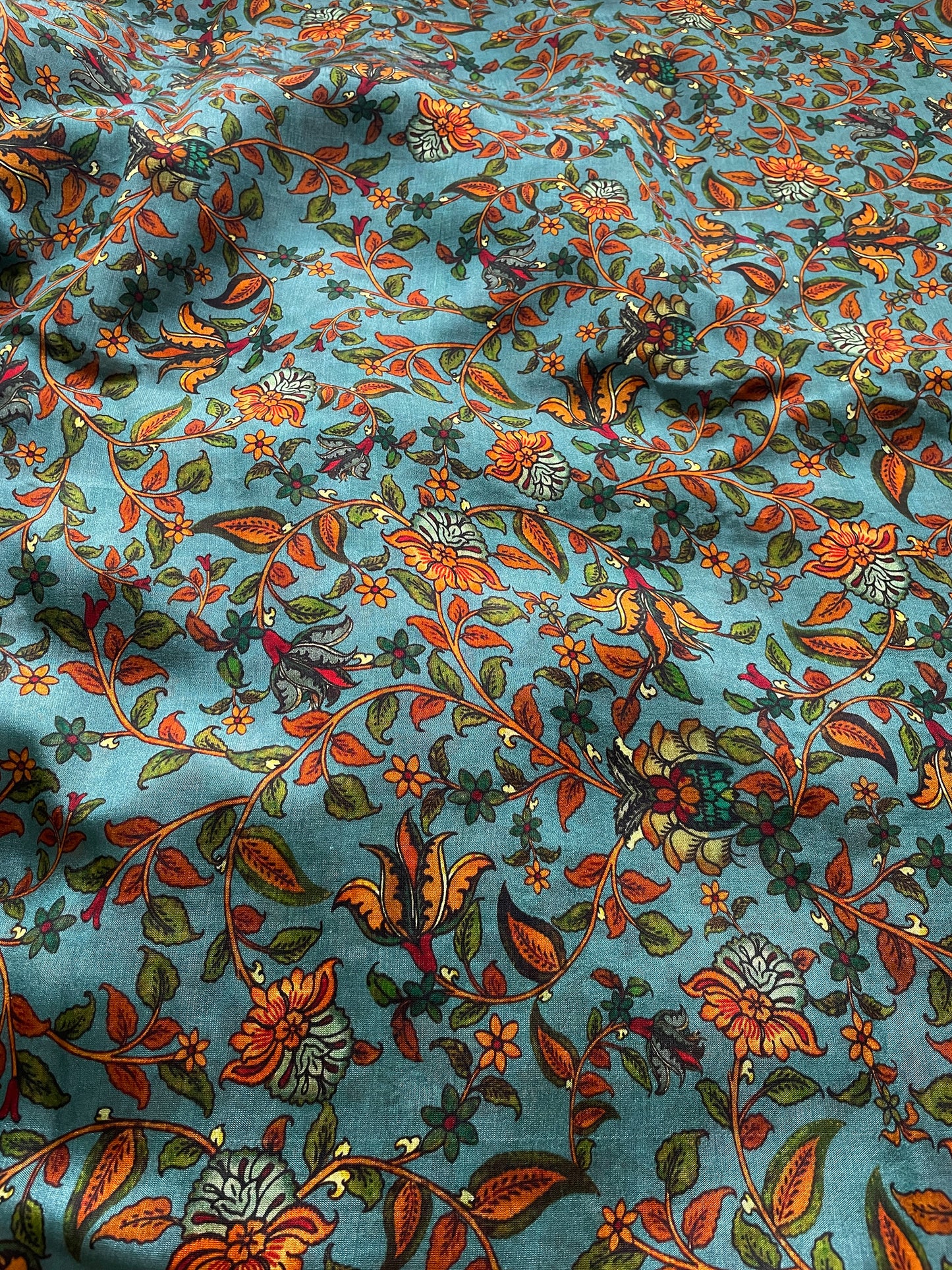 Moonga Floral Painted Fabric