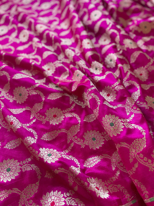 Rani Katan Upada Meenakari Fabric