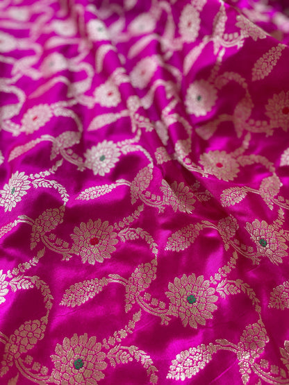 Rani Katan Upada Meenakari Fabric