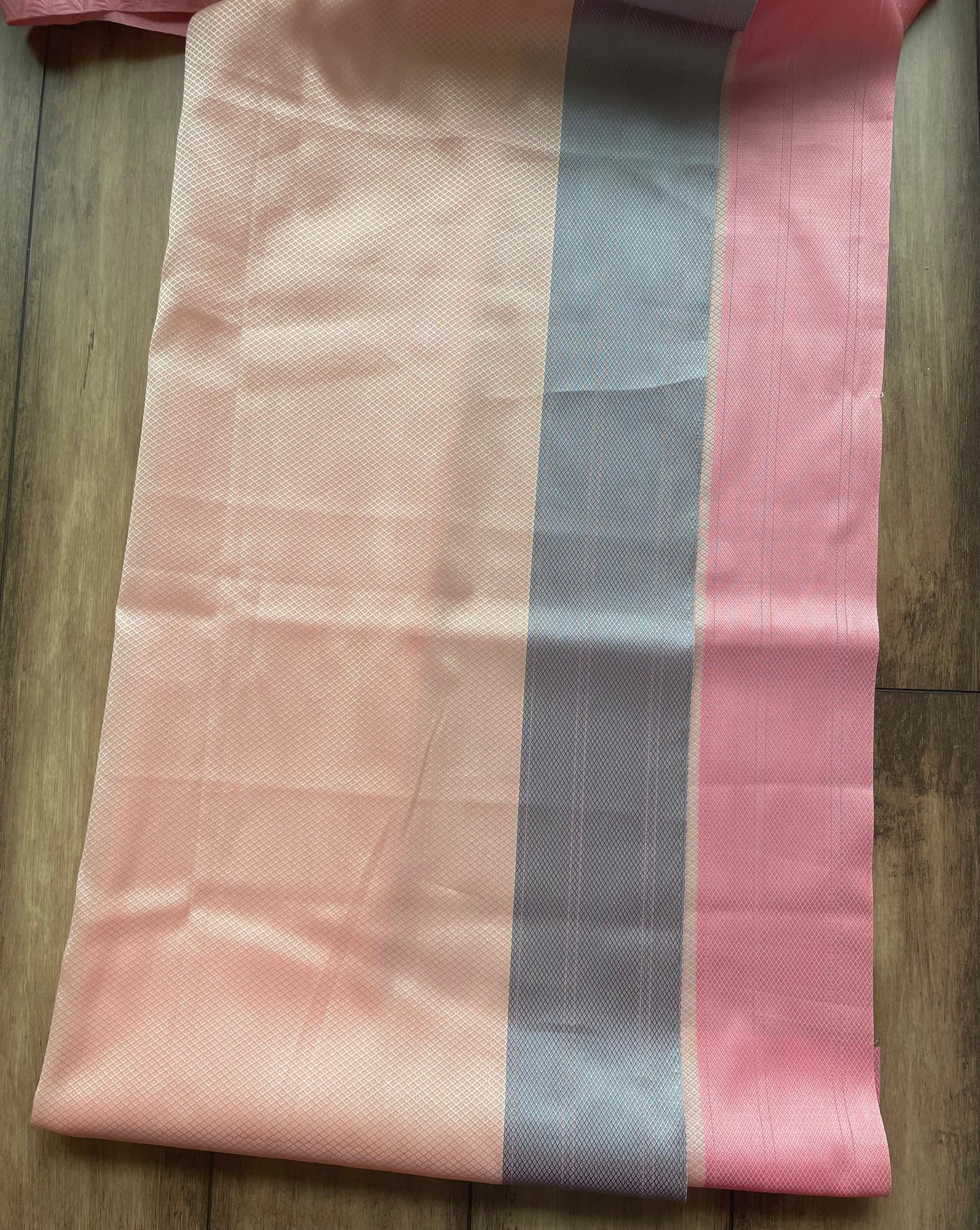Soft Silk Weaving Saree (Pink – Grey)
