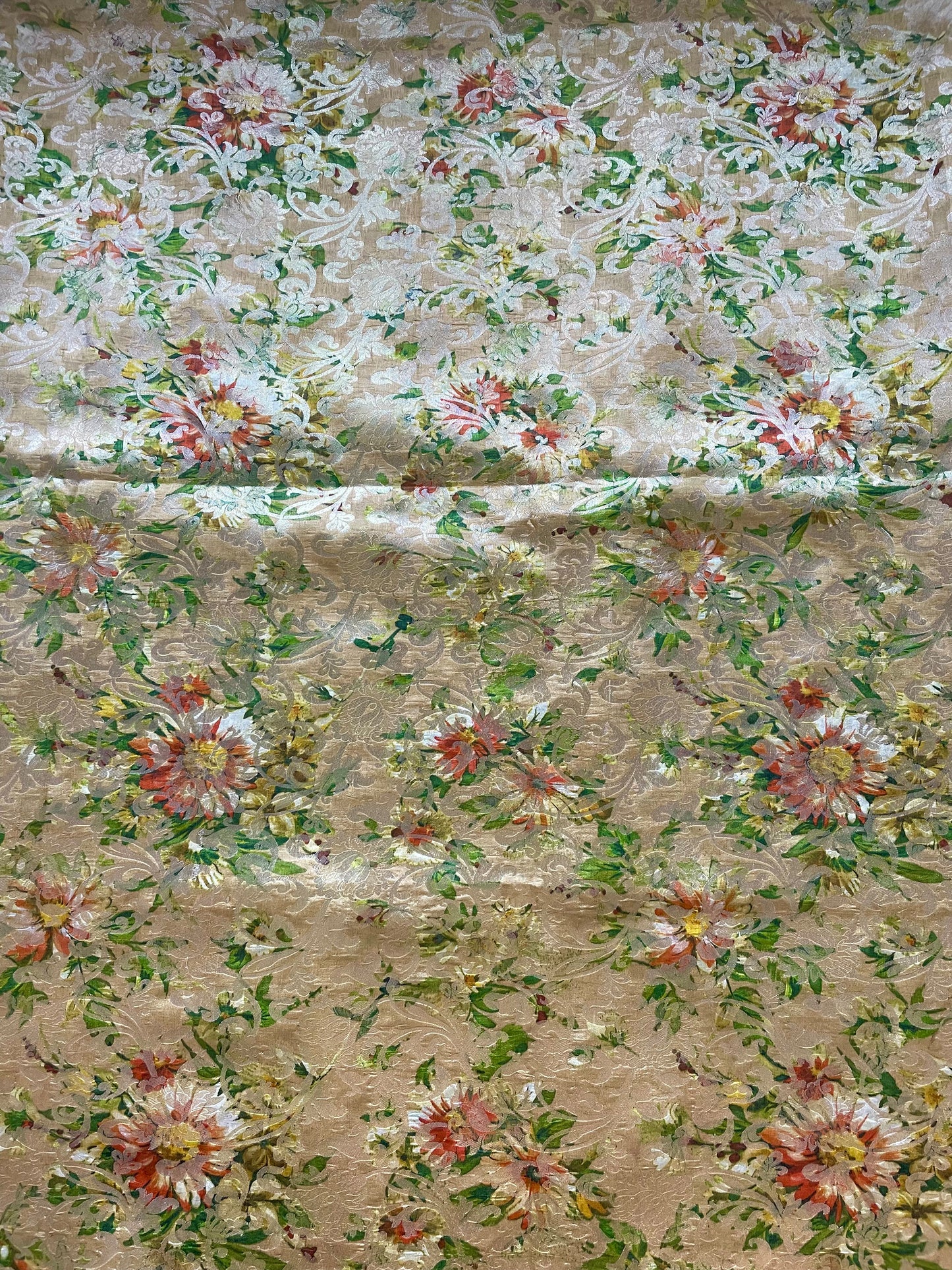 Silk Print Weaving Fabric