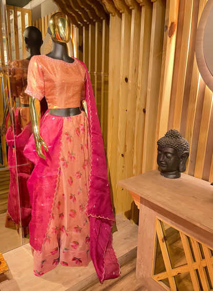Lotus Kora Embroidered Set