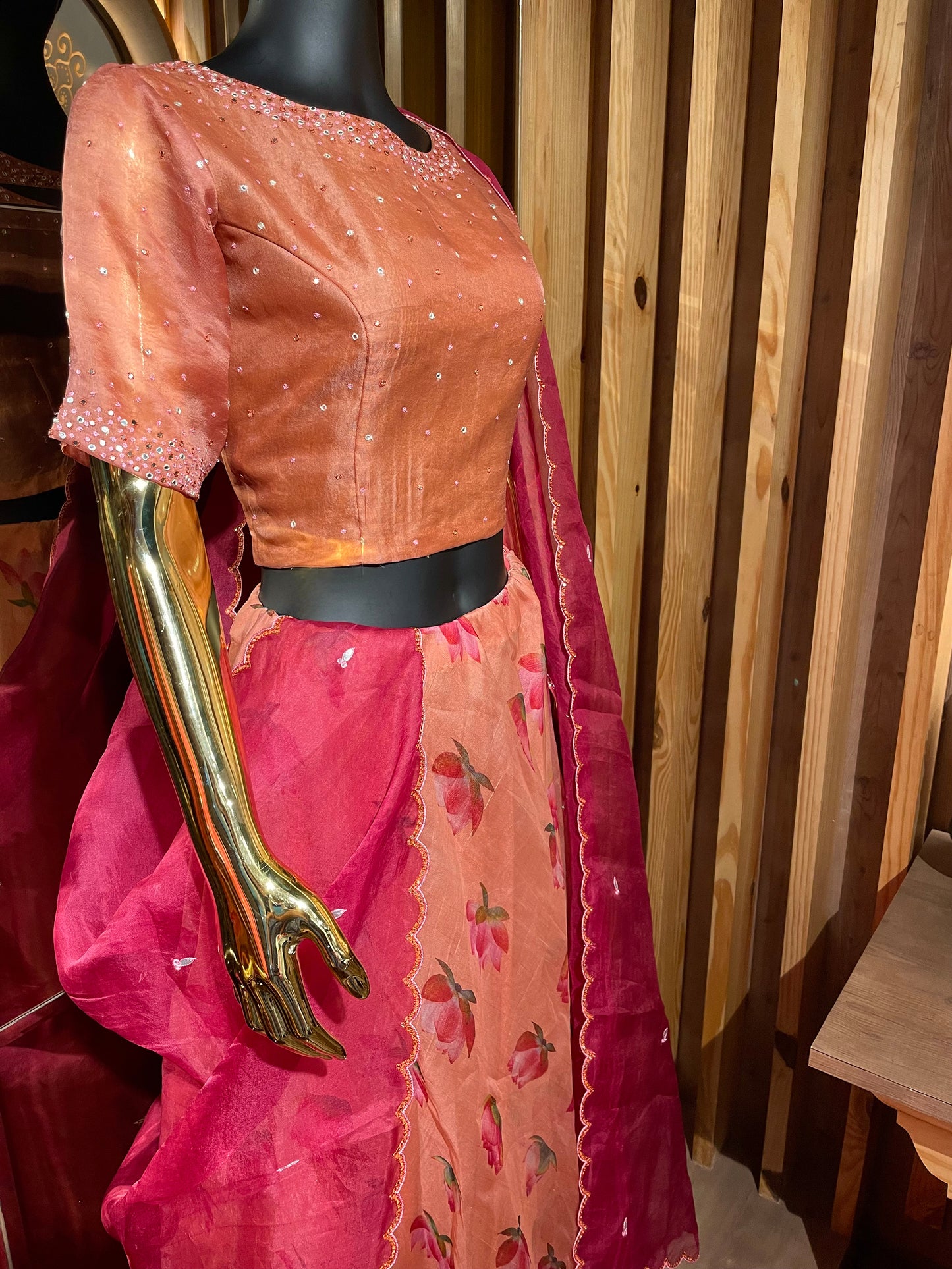 Lotus Kora Embroidered Set
