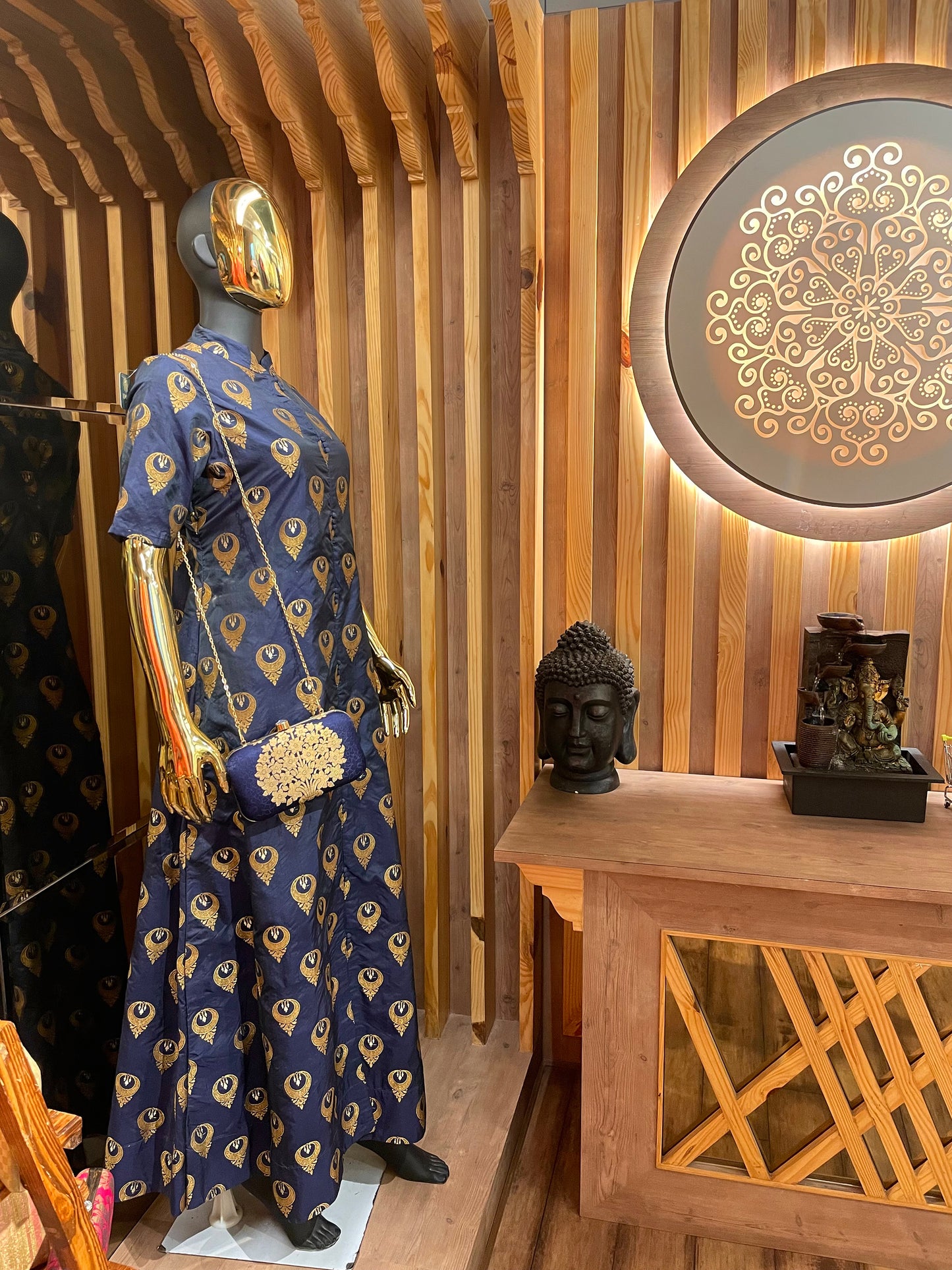 Baatik Zari Gown