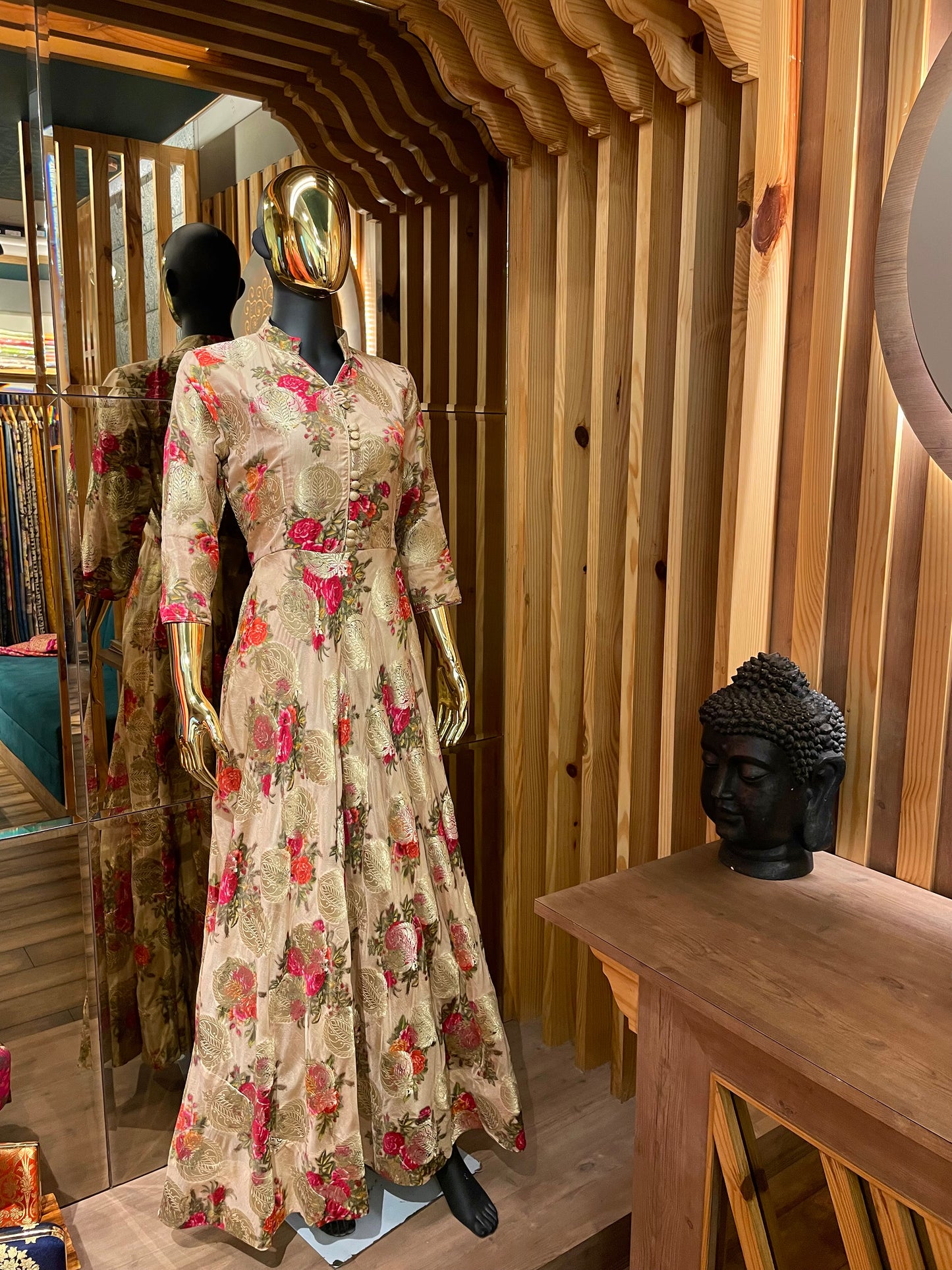 Handloom Floral Gown