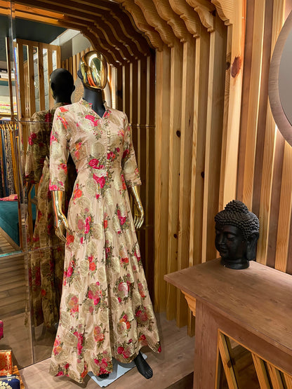 Handloom Floral Gown