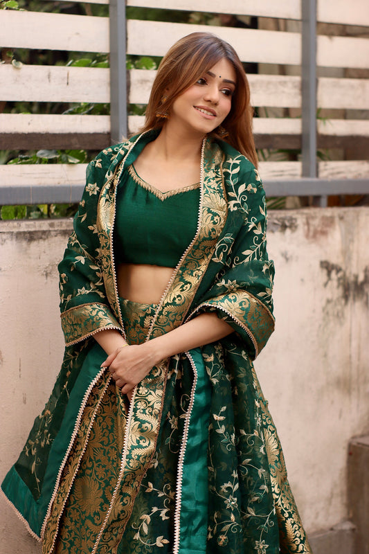 Jamawar Ghagra Set