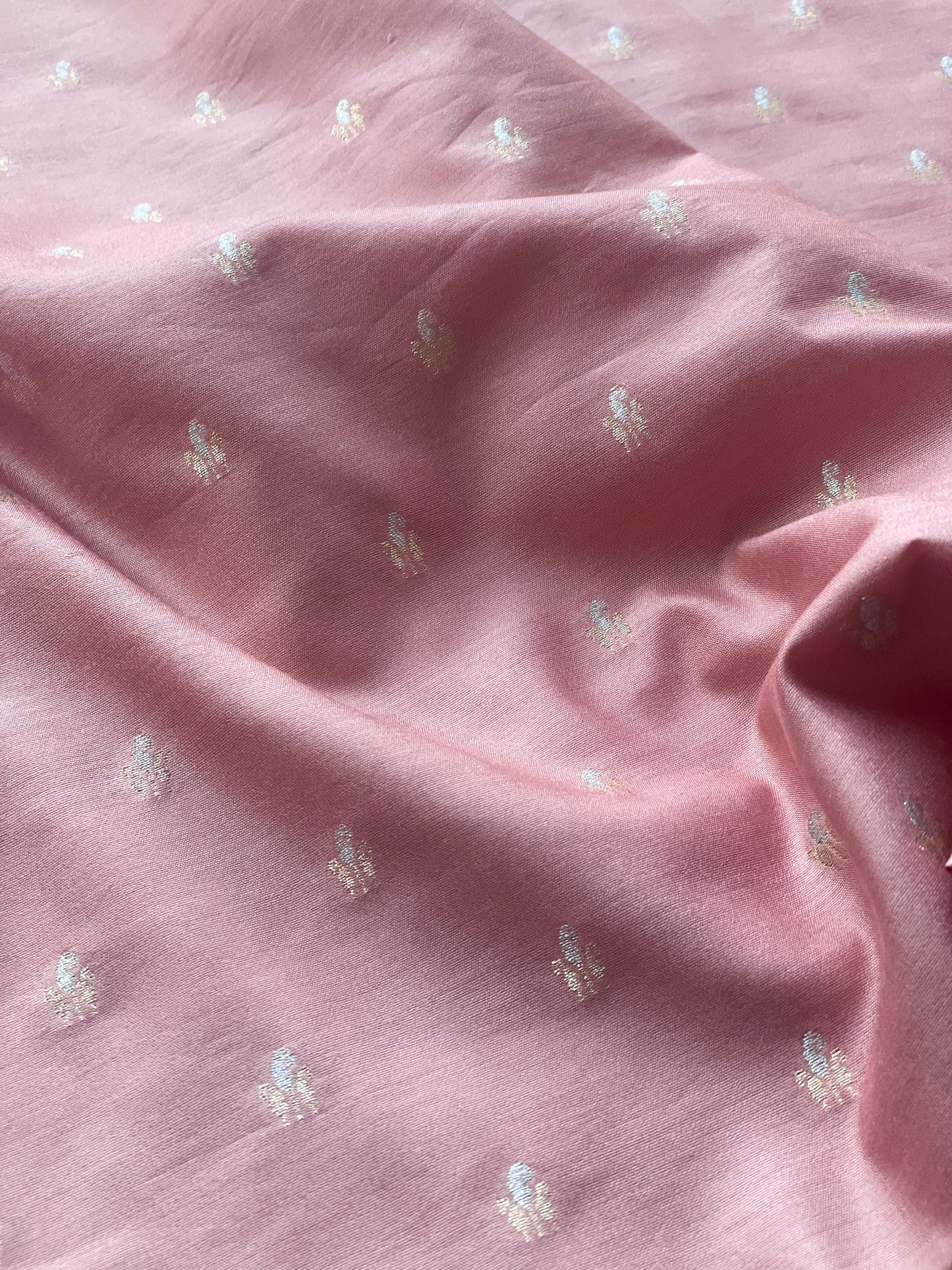 Mulberry Silk Dusty Pink Fabric