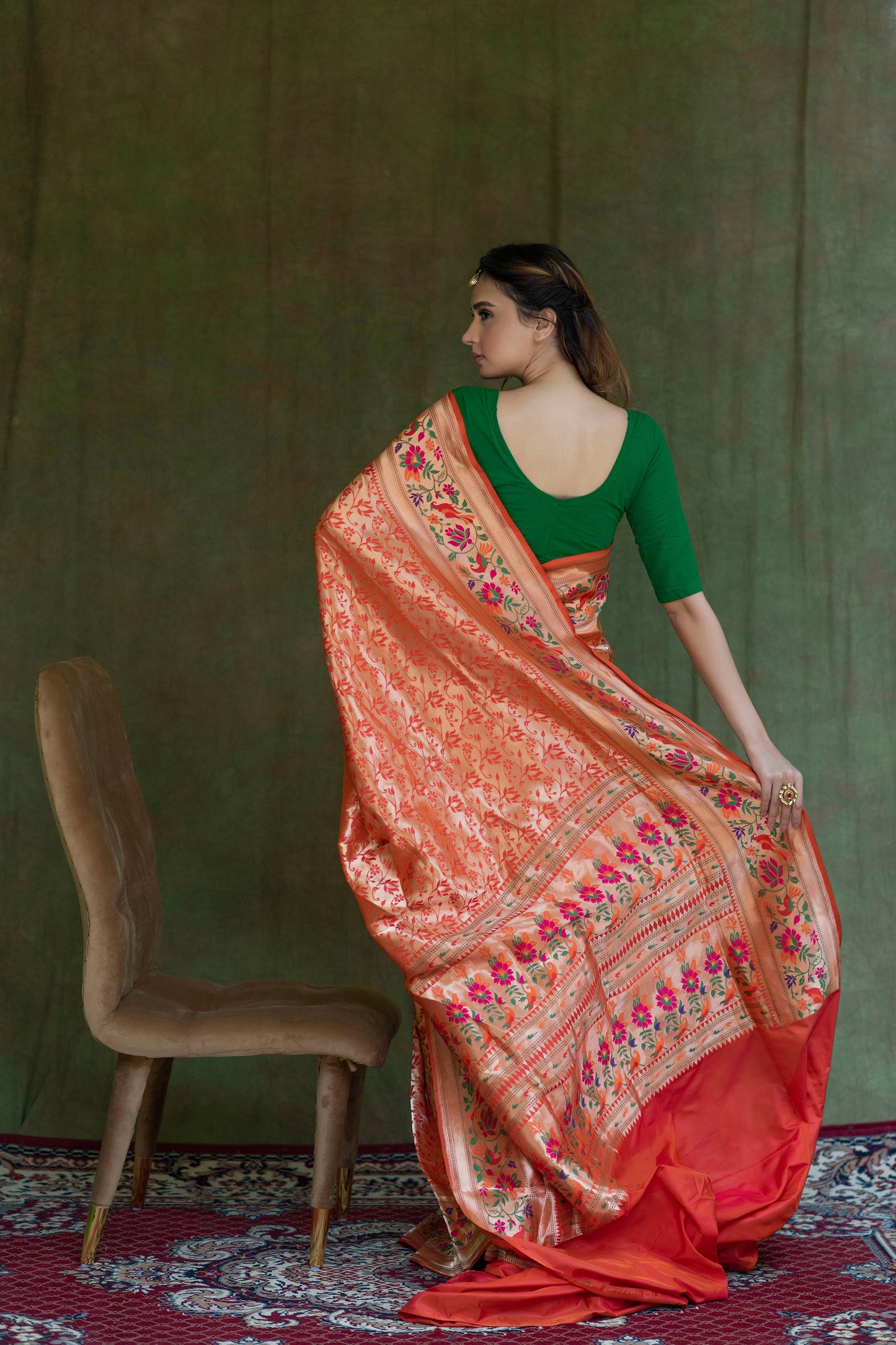 Kimkhwab Uppada Saree