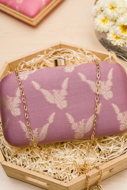 Mulberry Half Drop Lavender Clutch