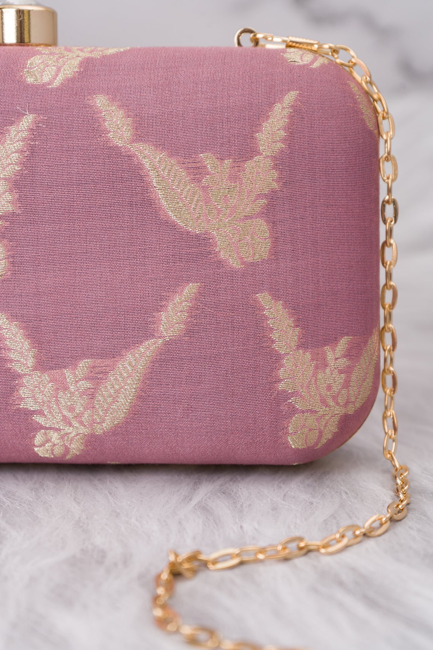 Mulberry Half Drop Lavender Clutch