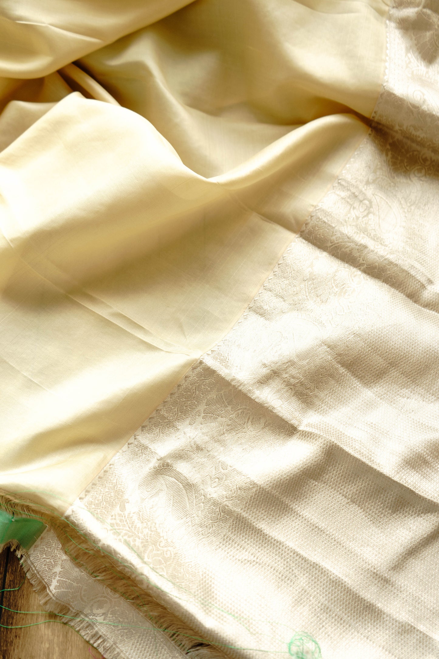 Blue and White Kanjeevaram Saree