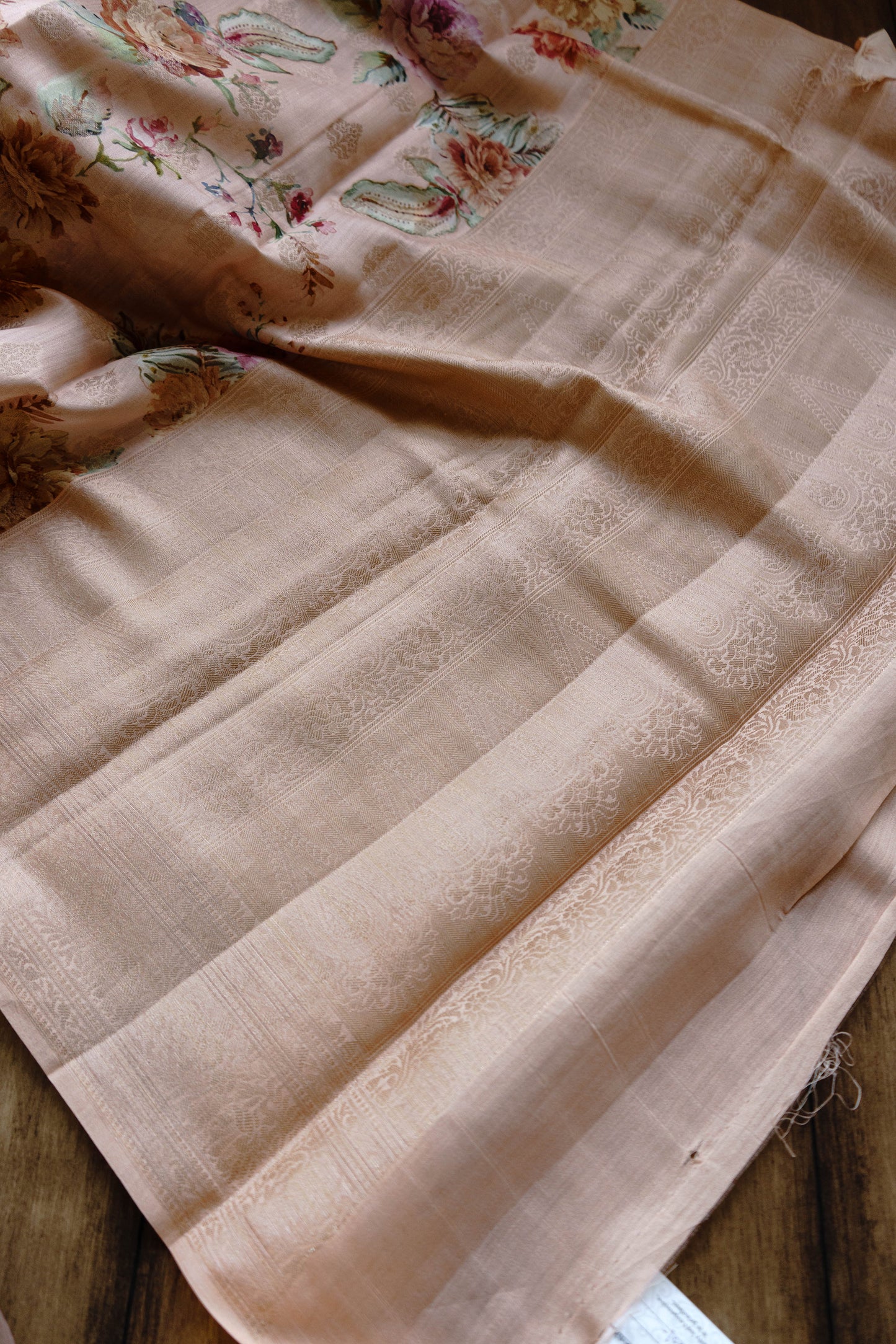 Chiniya Silk Handloom Printed Saree