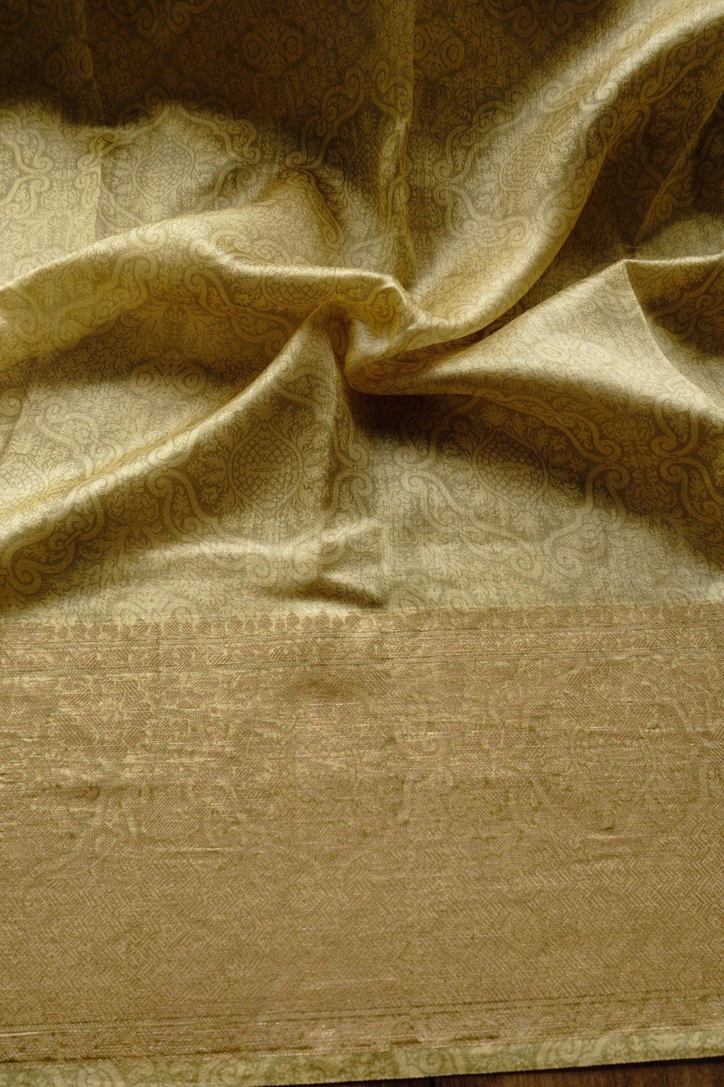 Chiniya Lemon Yellow Saree