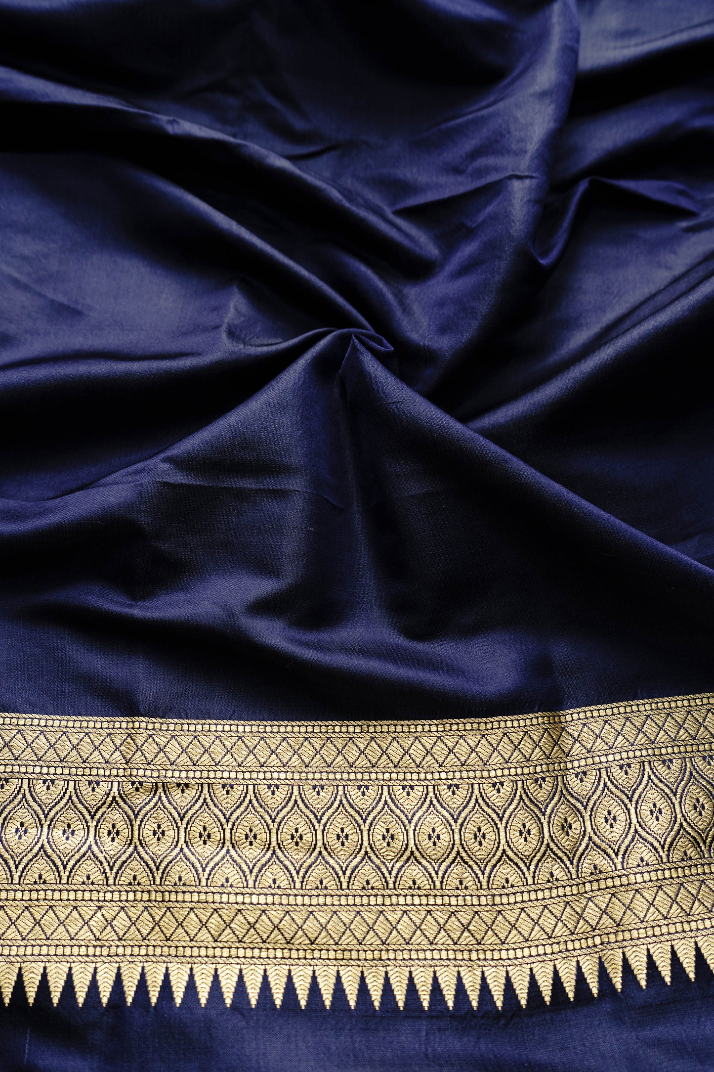 Blue Tanchoi Zari Saree