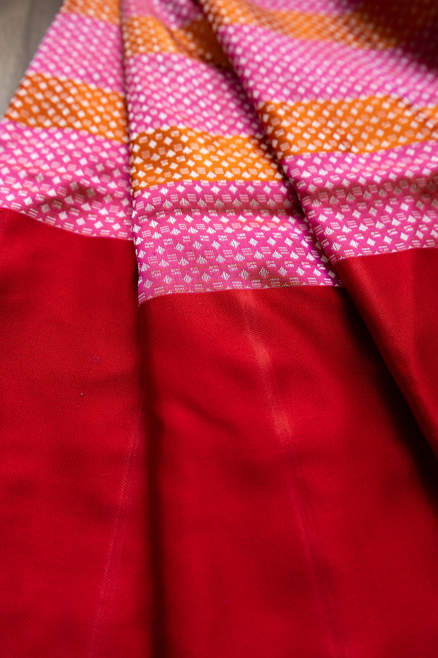 Handloom Katan Kadhua Multicolored Saree