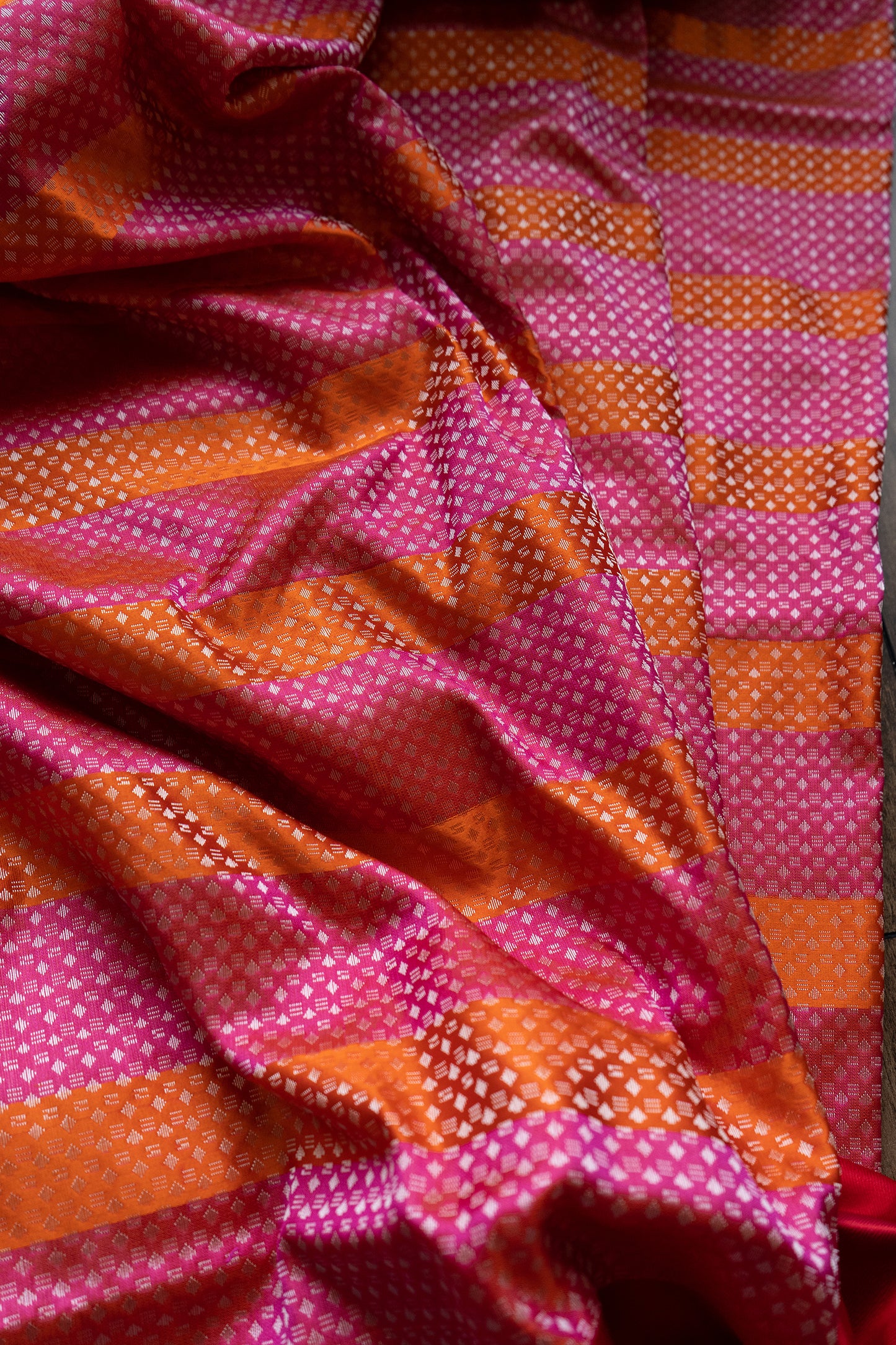 Handloom Katan Kadhua Multicolored Saree