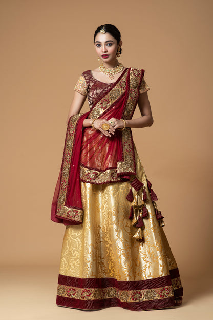 Velvet Jamawar Embroidered Set