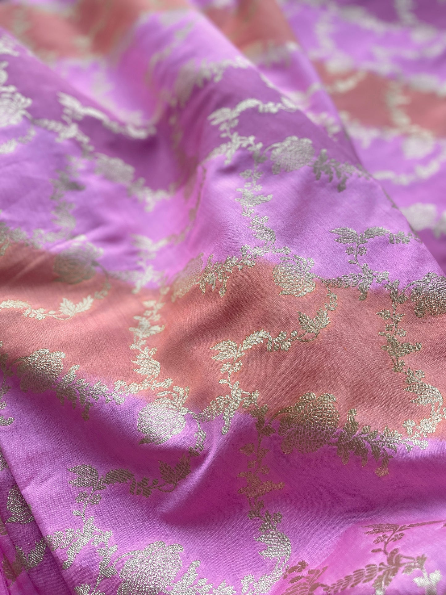 Rangkat Chiniya Jaal Fabric